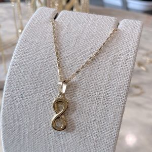 Infinity Necklace Gold Plated